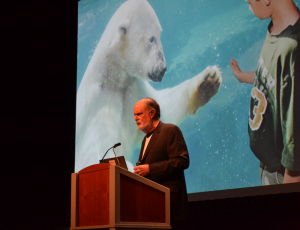 Arctic Action Teams' Robert Buchanan appeals to delegates to be "heroes for future generations" 